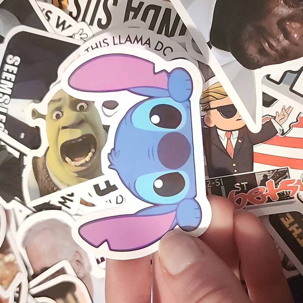10/$10 Stitch Vinyl Sticker